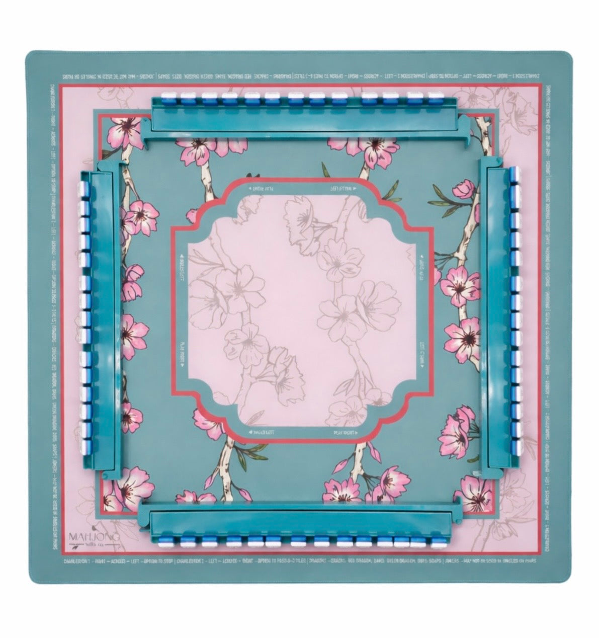 Premium Mahjong Tile Racks - Set of 4 with Pushers