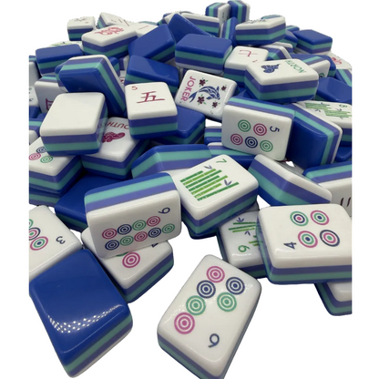 Azure Blossom Premium Mahjong Tiles