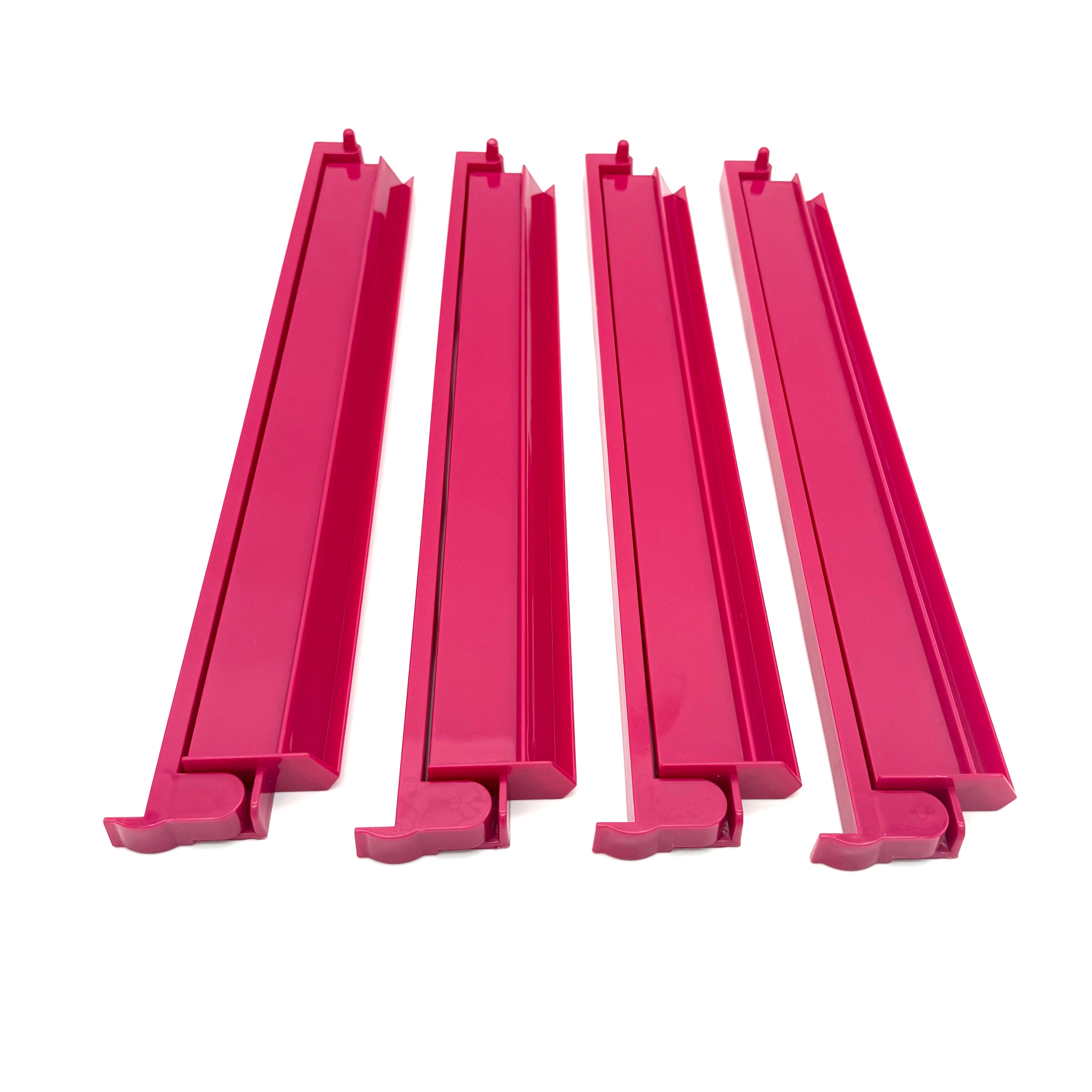 Premium Mahjong Tile Racks - Set of 4 with Pushers