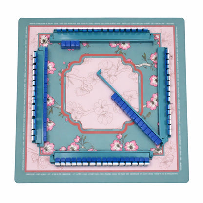 Premium Mahjong Tile Racks - Set of 4 with Pushers