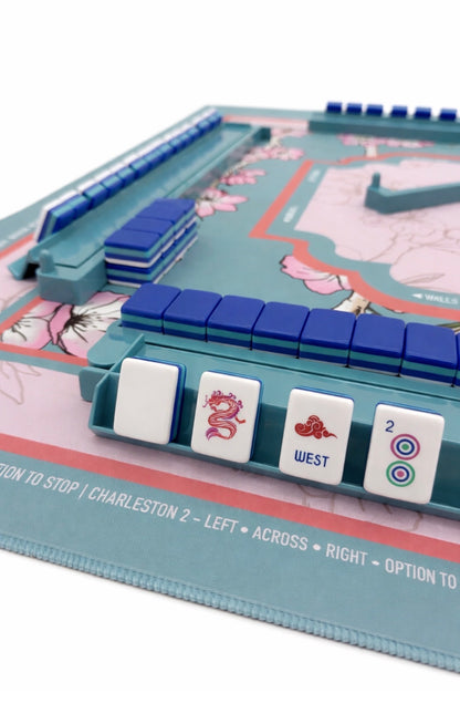 Premium Mahjong Tile Racks - Set of 4 with Pushers