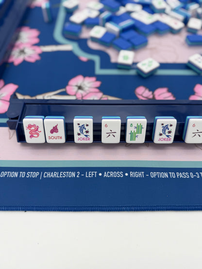 Premium Mahjong Tile Racks - Set of 4 with Pushers