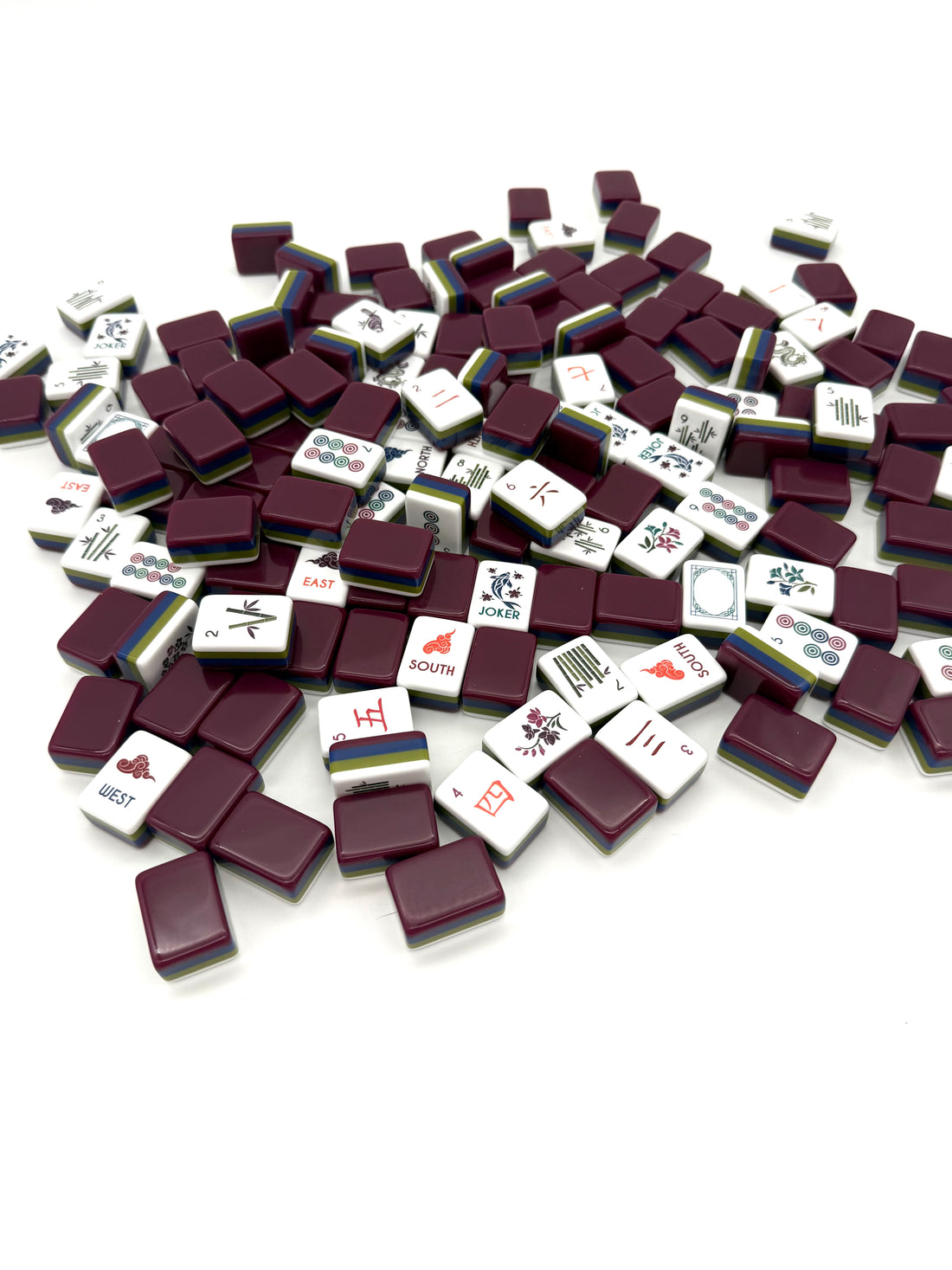 Midnight Blossom Premium Mahjong Tiles