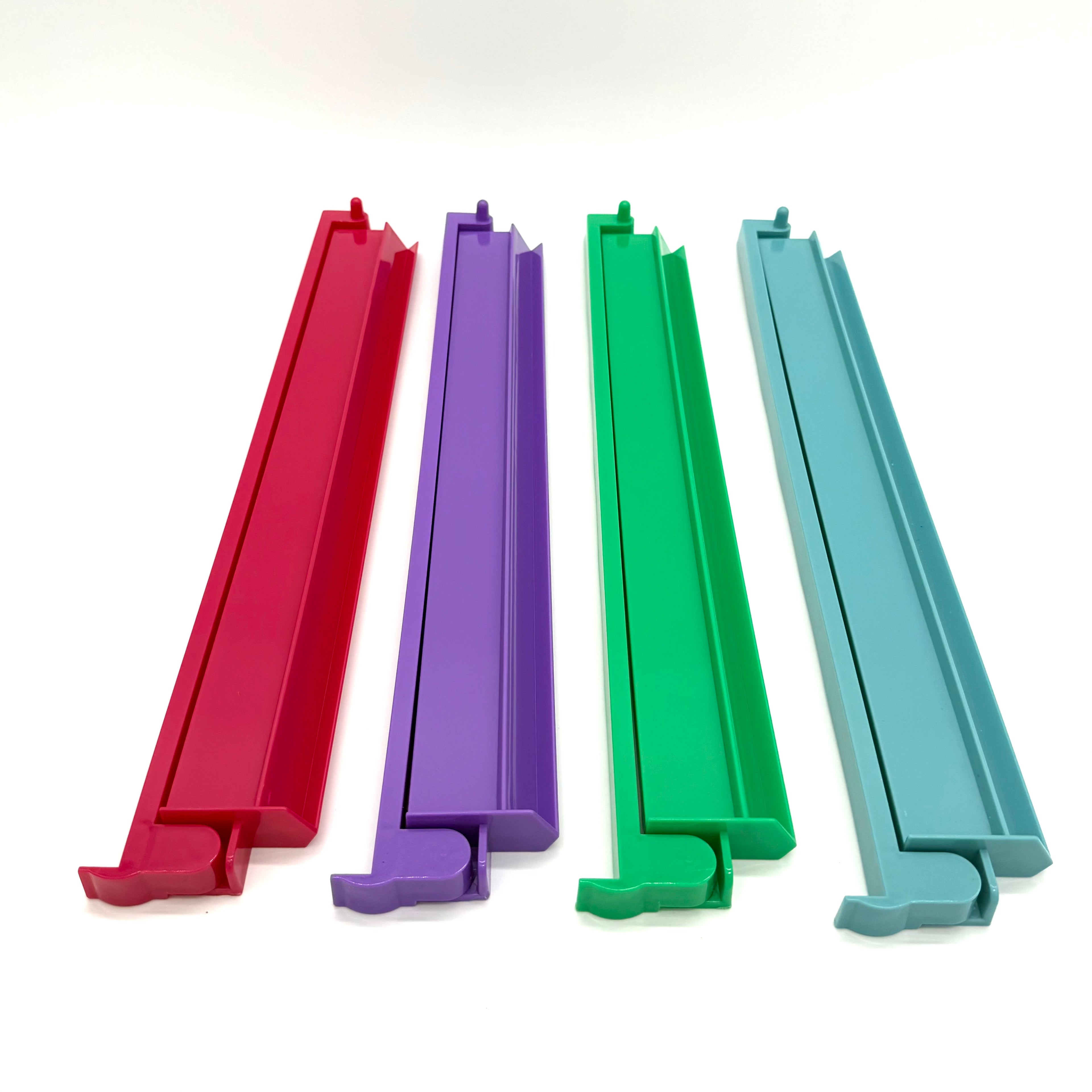Premium Mahjong Tile Racks - Set of 4 with Pushers